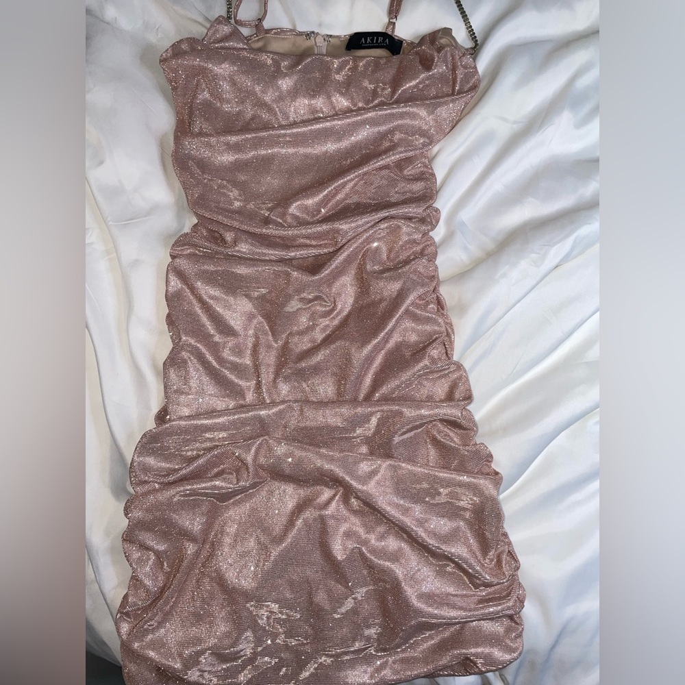 Large pink sparkly dress from Akira